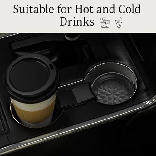 Silicone Car Coasters Set of 4, 3.15" Foldable Cup Holder Mats - Image 4