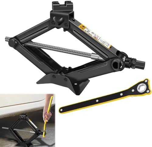 Qimu Car Jack Kit Heavy Duty Scissor Jack by Qimu