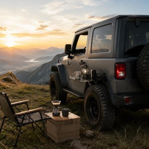 Magnetic Vehicle Side Table, Foldable Camping Platform Compatible - Image 2