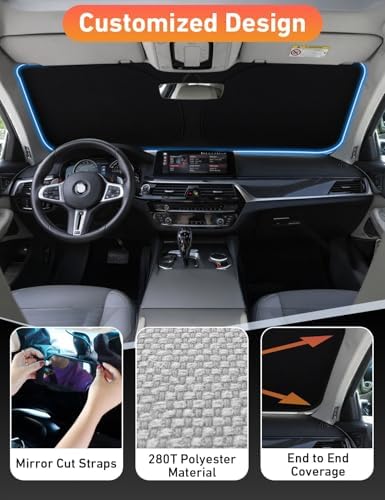 EcoNour Windshield Sun Shade Compatible - Image 3