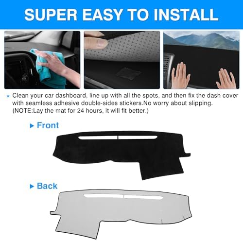 Autorder Dashboard Cover Mat for Toyota 4Runner 2003 2004 2005 2006 2007 2008 - Image 5
