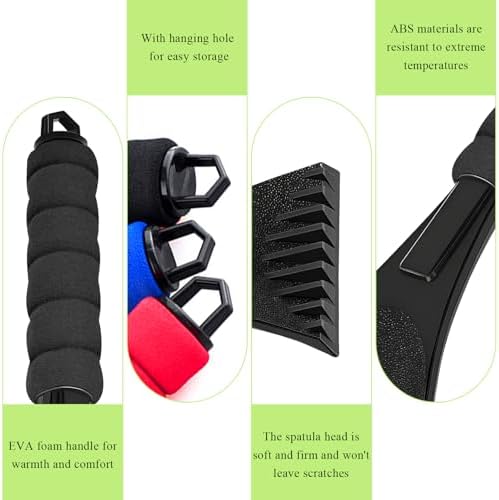 Ice Scraper for Car Windshield, Scratch-Free Auto Window Snow Scraper - Image 3