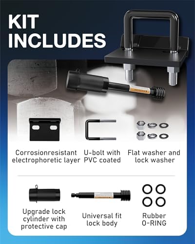TOPICK Hitch Tightener & Trailer Hitch Pin Lock Set - Image 6