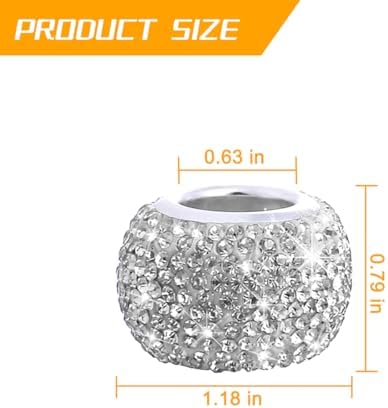 4PCS Bling Car Headrest Collars, Crystal Rhinestone Vehicle Head Rest Collars - Image 2