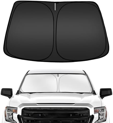 ARISMOTOR Windshield Sun Shade for Chevy Silverado/GMC Sierra 1500 2500 3500 by ARISMOTOR