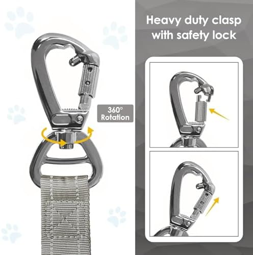 AUBELL Tactical Dog Leash Heavy Duty, 4-6ft No Pull Bungee Leash - Image 5