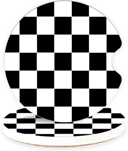 Ceramic Car Coasters – Absorbent Car Cup Holder Coaster Set by lethooly
