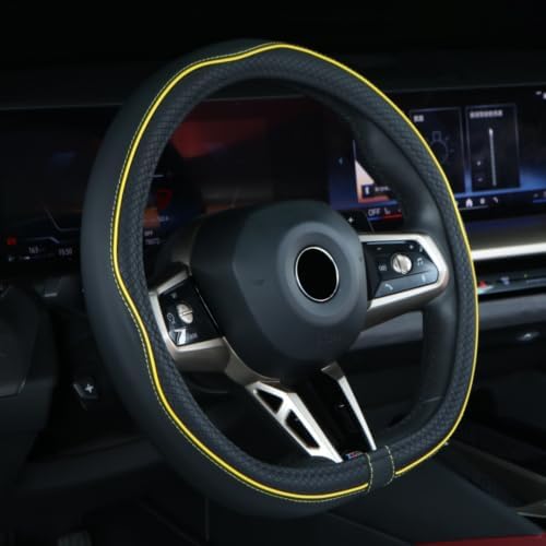 Mayco Bell Flat Bottom Steering Wheel Cover Anti-Slip, Breathable, Full Surround by MaycoBell