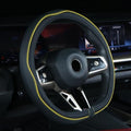 Mayco Bell Flat Bottom Steering Wheel Cover Anti-Slip, Breathable, Full Surround by MaycoBell