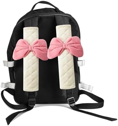 Amooca 2-Pack Braid Pattern Seat Belt Covers Shoulder Pads - Image 3