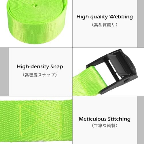 TRIWONDER Cinch Tie Down Strap Lashing Straps Heavy Duty Nylon Straps - Image 3