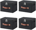 4PCS Storage Bins with Zipper Lids Decorative Lidded Basket Box by VinneGenzz