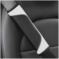 Osilly 2PCS Carbon Fiber Leather Seat Belt Shoulder Pads by Osilly