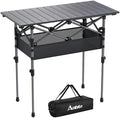 Anbte 3ft Aluminum Roll Top Folding Camping Table by Anbte