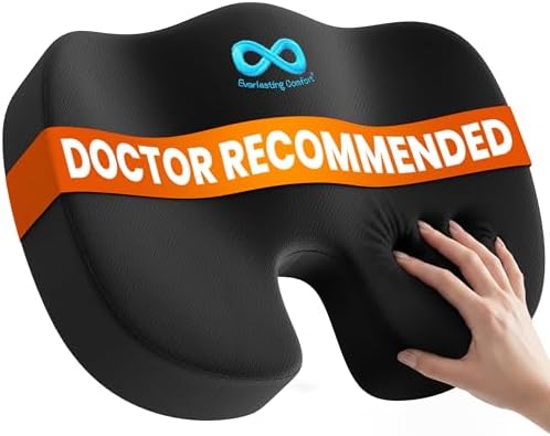 Everlasting Comfort Doctor Recommended Memory Foam Seat Cushion by EverlastingComfort