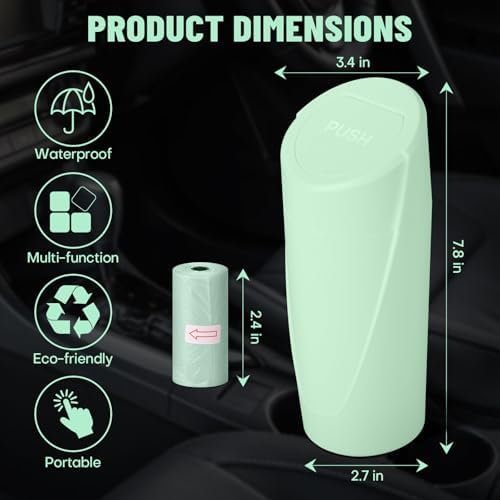 Car Trash Can Bin with Lid - Image 6