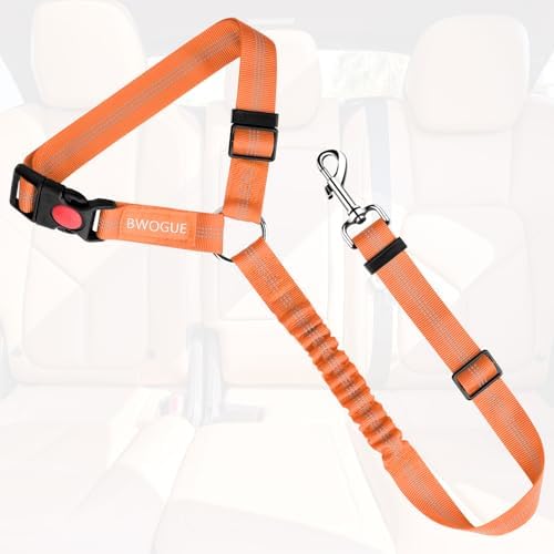 BWOGUE Dog Seat Belt for Car, Headrest Restraint Bungee Lead - Image 2