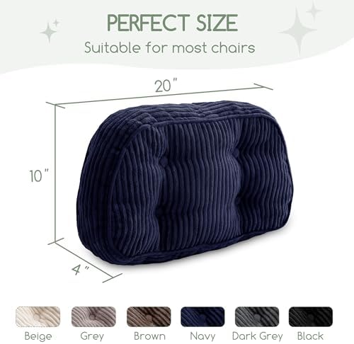 HIGOGOGO Lumbar Support Pillow for Recliner Chair/Accent Chair/Couch/Office - Image 2
