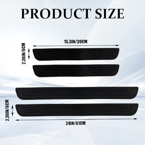 4PCS Car Door Sill Protector, Car Door Edge Guards, Anti-Scratch Rubber Auto - Image 2