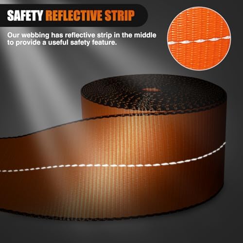 Nilight Truck Straps 4" x 30' Heavy Duty Tie Down - Image 4