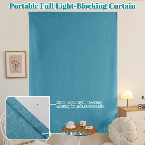 100% Blackout Adhesive Blackout Curtains- Self Stick Shades Window Blinds - Image 6