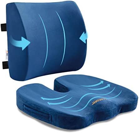 SAIREIDER Chair Cushion and Lumbar Support Pillow by SAIREIDER