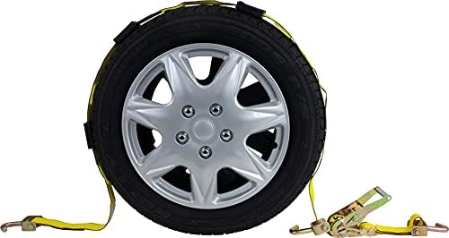 Mytee Products Over the Tire Ratchet Strap w/Swivel J Hooks & Rubber Pads by MyteeProducts