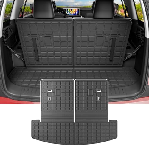 powoq Cargo Mat with Backrest Mats Compatible with 2024-2026 Santa Fe by powoq