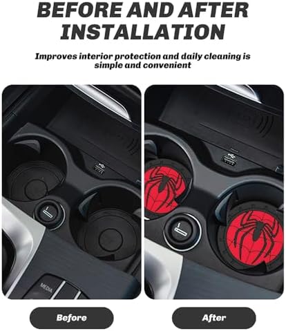 Cup Holder Insert Coaster for Marvel Spiderman2 Fans, Anti Slip Car Cup Coaster - Image 6