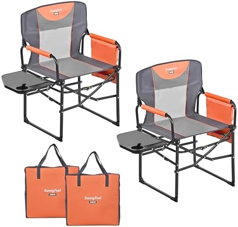 SUNNYFEEL Oversized Camping Chair Portable Directors Chairs by SunnyFeelCamping