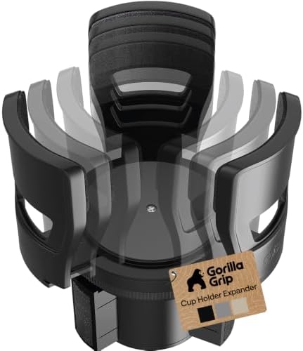 GORILLA GRIP Patent Pending Adjustable Car Cup Holder Expander by GorillaGrip