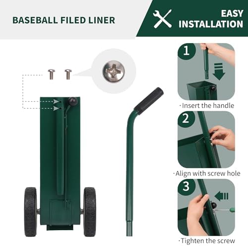 10 lb Capacity Field Chalker, Baseball Chalk Liner, 2-Inch Lines - Image 2