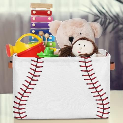 Pardick 2Pack Sports Baseball Print Large Collapsible Storage Bins, Sports - Image 5