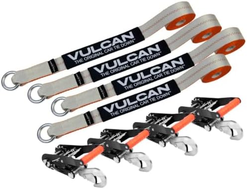 VULCAN Car Tie Down with Snap Hooks - Image 2