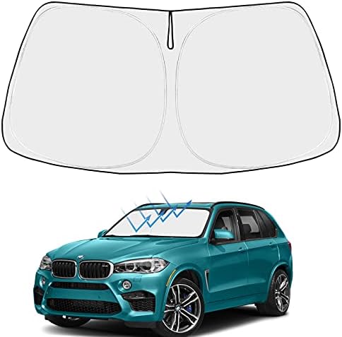 Proadsy Custom Fit 2014-2018 BMW X5 Windshield Sun Shade, Blocks Heat by Proadsy