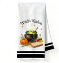 Spooky Halloween Kitchen Towel, Witch Gift Decor Dish Towel by Unknown