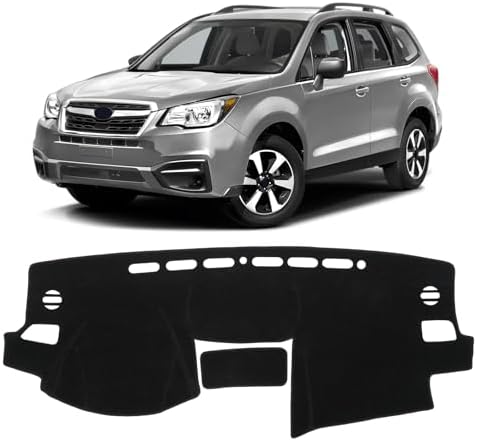 KUST Black Dash Cover for Subaru Forester 2014-2017 2018 Left Hand Driving by KUST