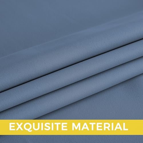 NICETOWN Stone Blue Energy Saving Drapes - Image 5