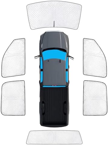 KMF 6pcs Thicken Sun Shades for Dodge Ram 2500 3500 Accessories 2010-2025 by KMF