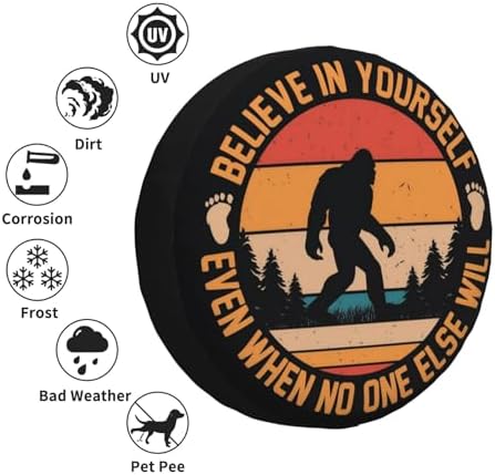 Spare Tire Cover for RV Camper, Bigfoot Sasquatch Tire Cover Protectors - Image 5