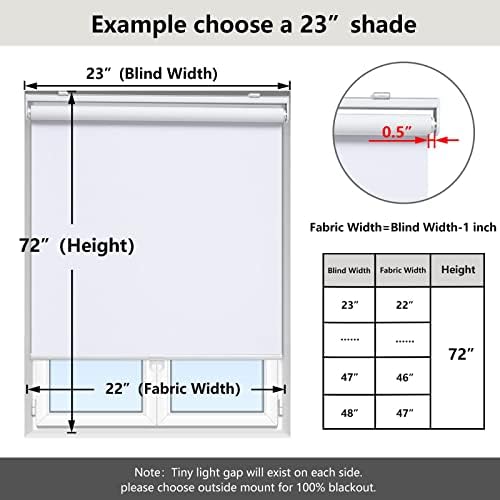 AOSKY Blackout Cordless Roller Shade - Image 5