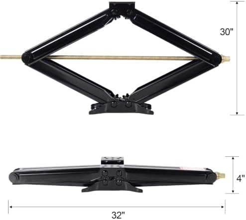 10000 lbs RV Scissor Jacks, 30 Inch Adjustable RV Stabilizer Leveling Jacks Set - Image 5