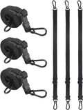 Heavy Duty 36" Flat Adjustable Carabiner Bungee Cords by LuckyStraps