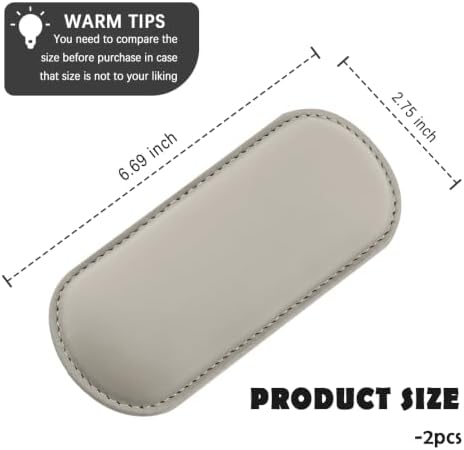 Stacool 2PCS Car Door Armrest Pads, Soft Leather+Memory Foam Car Knee Pads - Image 2