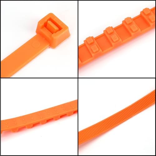 20PCS Tire Zip Ties for Snow Chains Wheel Traction Straps, Adjustable Anti Slip - Image 2