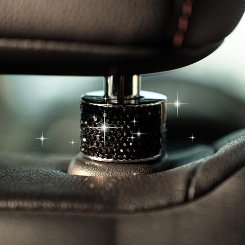 Rislobx 2PCS Magnetic Car Headrest Collars, Rhinestone Car Head Rest Collars - Image 4