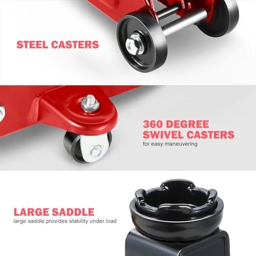 DNA MOTORING 2 Ton Low Profile Hydraulic Floor Jack, 4000 lbs Capacity - Image 5