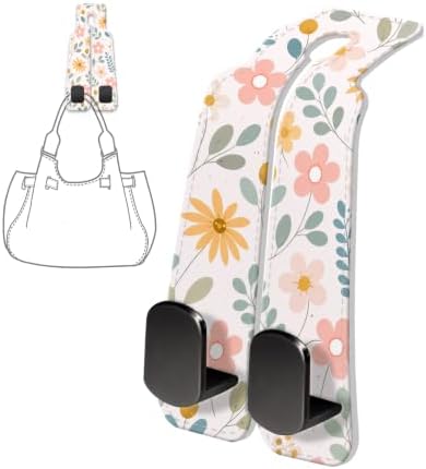 PU Leather Car Seat Hook, Storage Headrest Hanger, Cute Car Backseat Organizer - Image 6