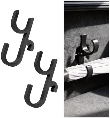 2PCS No Drilling Double Hooks Car Umbrella Holder by Unknown