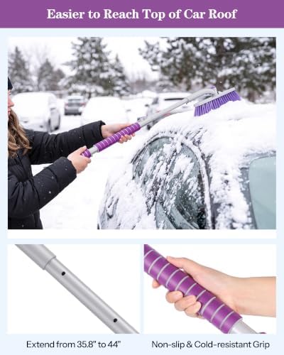 WHHMK 44" Snow Brush & Ice Scrapers - Image 4